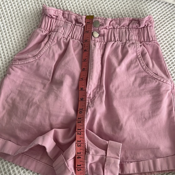 H&M Pink High Waist Women Shorts - Picture 7 of 8